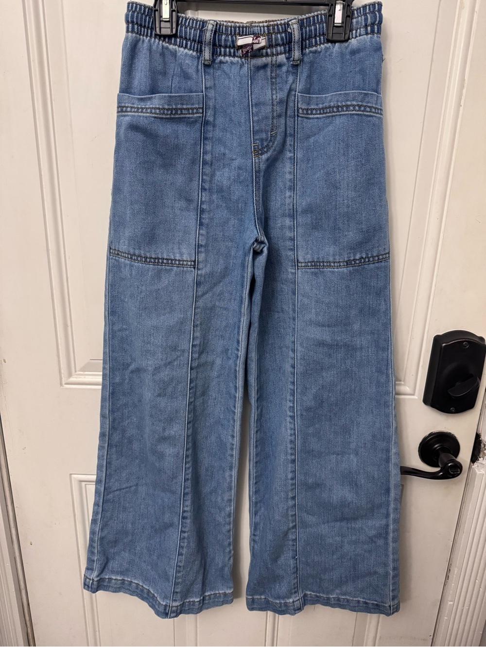 Girls Levi’s Light Blue 94 Baggy Wide-Leg Pull-on Denim Jeans Large